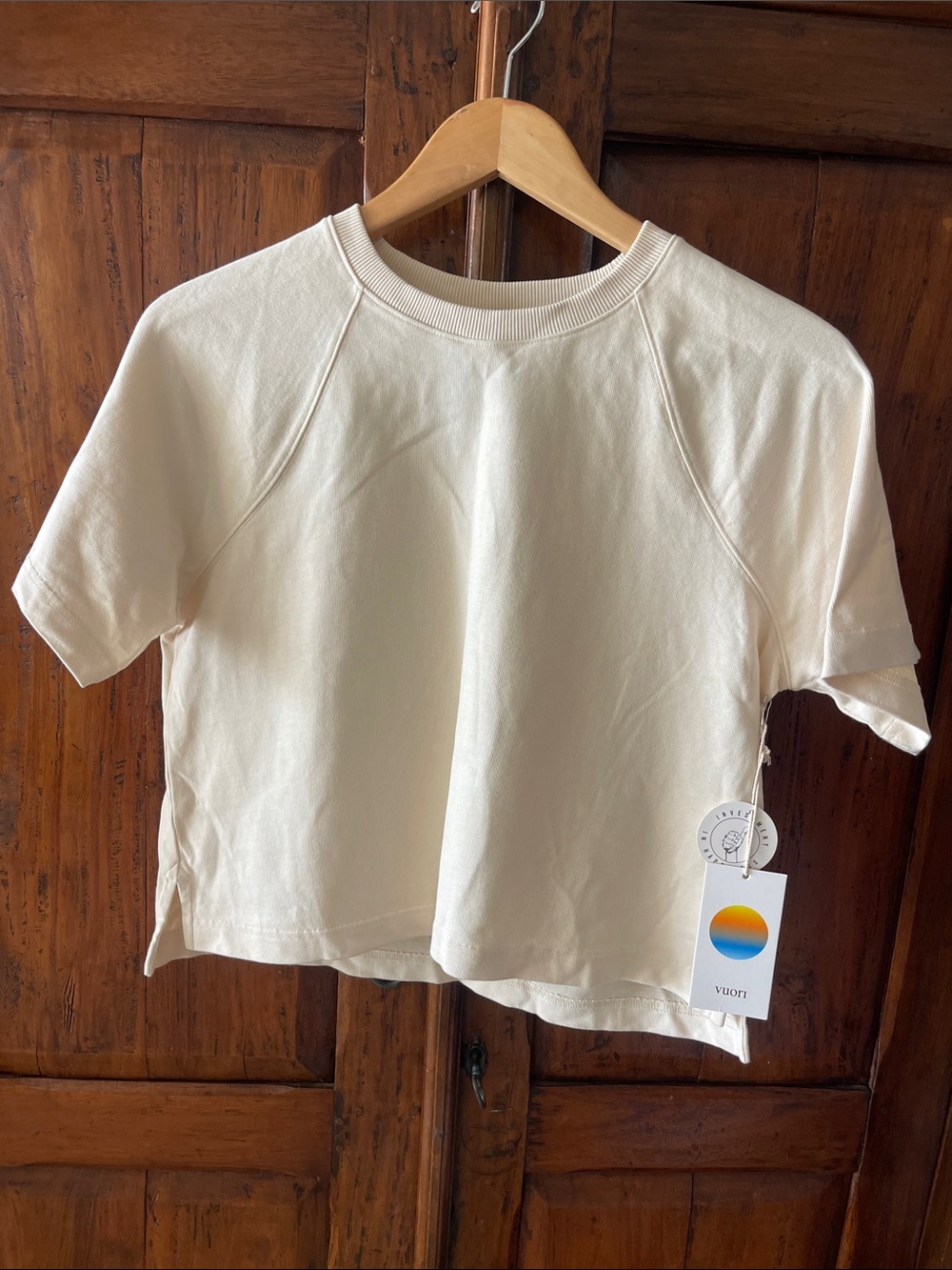 Vuori Kids Cream Short Sleeve Pullover Tee